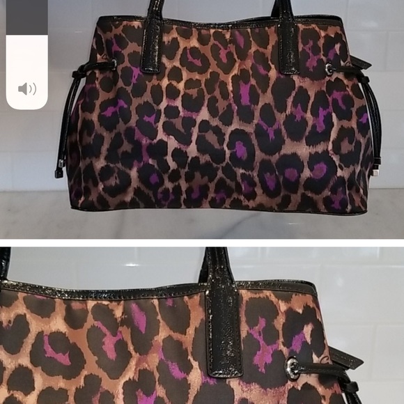Coach HTF Ocelot Leopard Crystal Carry All Tote - Picture 2 of 10